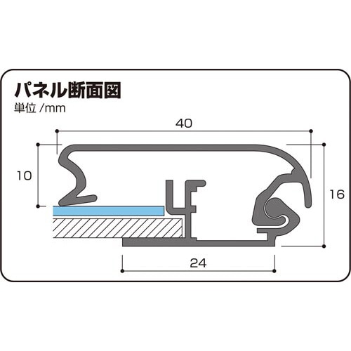 屋外用アケパネ40mm B1判(防水シート付)