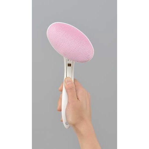 エチケットブラシワンプッシュ回転機能付 ブルー