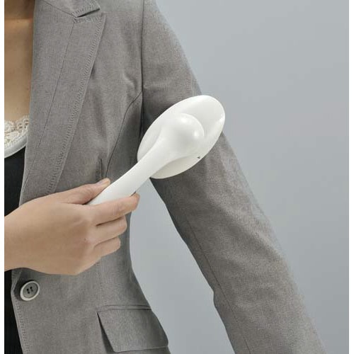 エチケットブラシワンプッシュ回転機能付 ブルー