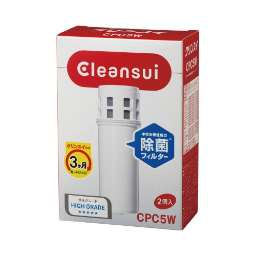 浄水器クリンスイカートリッジCPC5W−NW2個入