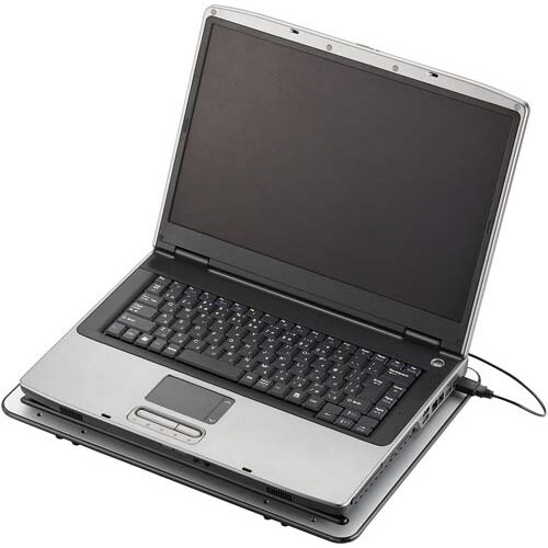 ノートPC用クーラー 角度調節タイプ シルバー
