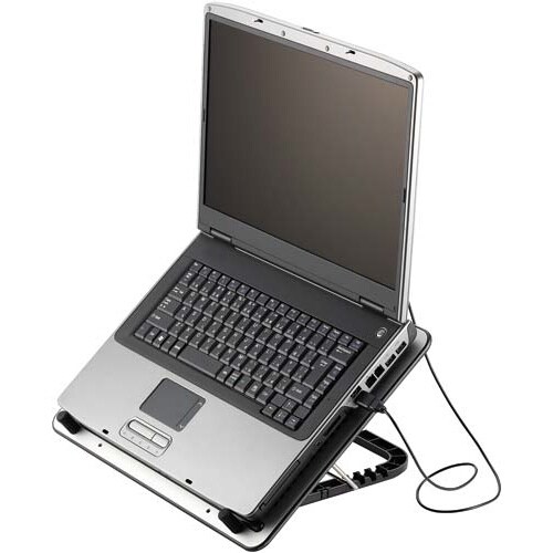 ノートPC用クーラー 角度調節タイプ シルバー