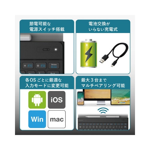 タブレットBluetoothキーボード