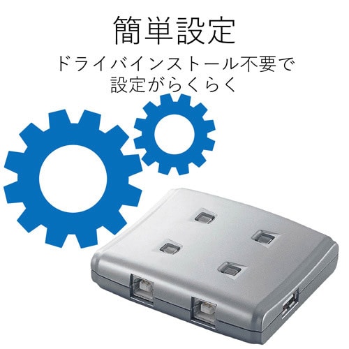 USB2.0手動切替器 4切替