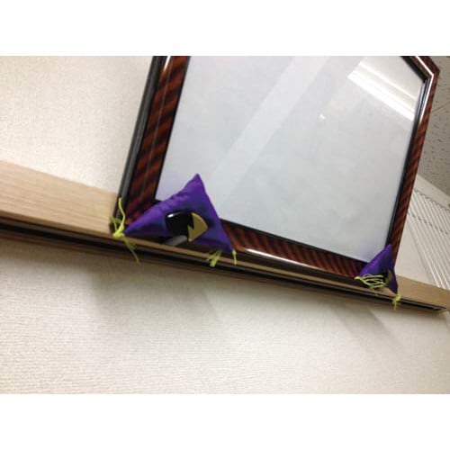 額フトン 大 紫色 1組(2個入)