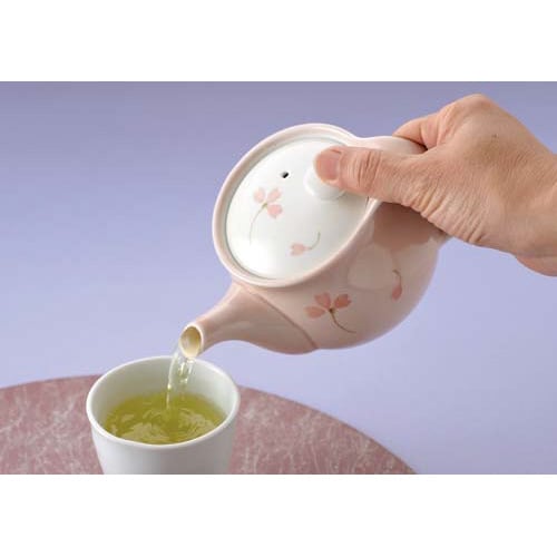 ピンク釉桜 そそぎやすいUポット