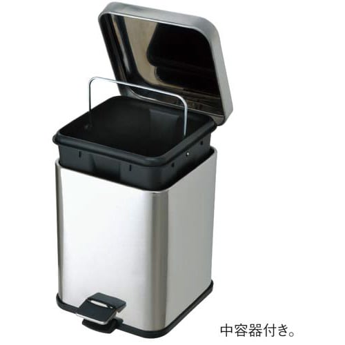 オリジナル ステンレスペダルペール 角型