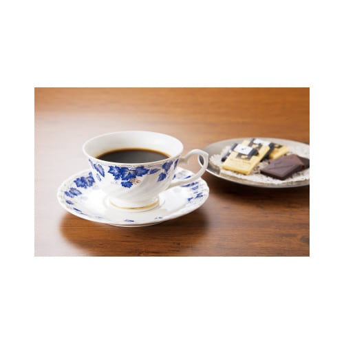 ブルーターフ高台兼用碗皿 3客セット