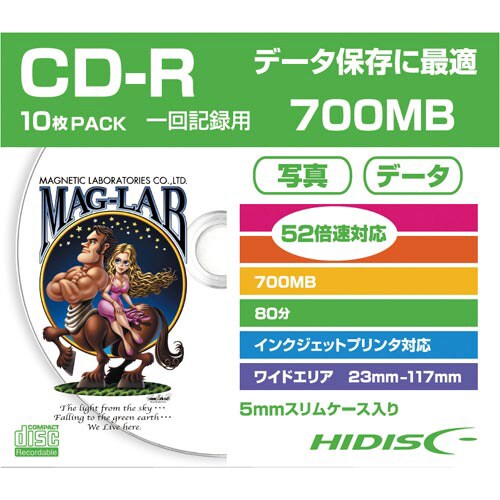 CD−R データ用 スリムケース10枚