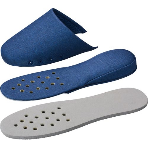 足が蒸れにくいビニールスリッパ ネイビー M