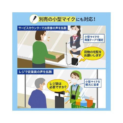 ポータブルハンズフリー拡声器 MM−SPAMP2