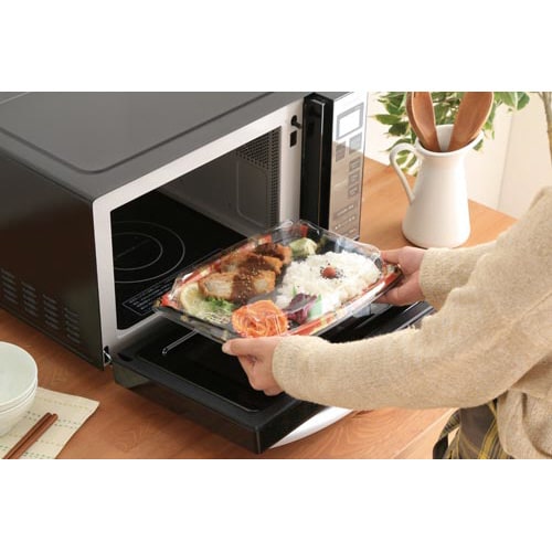 電子レンジ フラットテーブル ミラーガラス