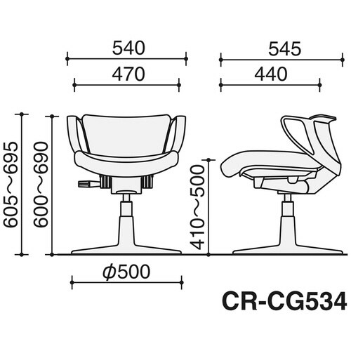 ピコラ円盤脚患者用WG白シェル肘あり合皮B