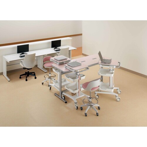 回転イス ココット 円盤脚 スツール ローズ