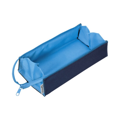 ペンケース<C2>ネイビー×アクアブルー