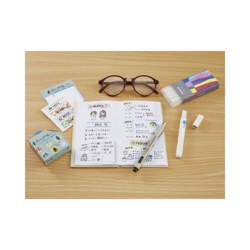 野帳 <旅する野帳> 5mmドット方眼 白