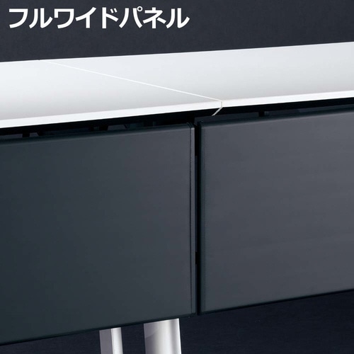 コンフェスト スタンW15D4白パネル付棚付