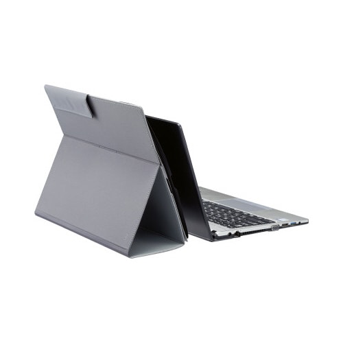 スタンド文書バッグ<THIRD FIELD> 灰