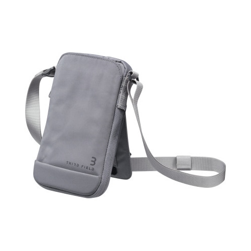 スタンドフォンポーチ<THIRD FIELD> 灰