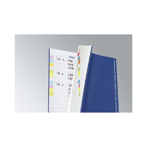 文庫本ノート ピンストライプ 横罫 青