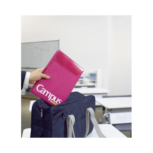 キャンパスルーズリーフケースB5 桃 A罫30枚入