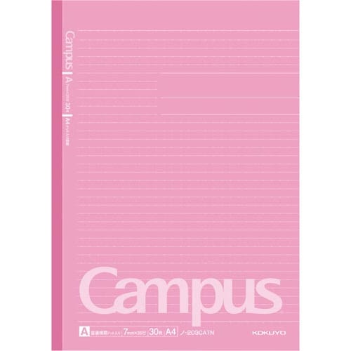 キャンパス3色ドット・カラーA罫A4 3冊×12