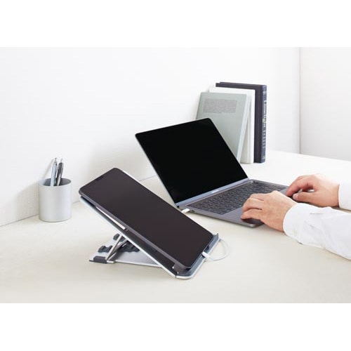 ノートパソコンスタンド シルバー