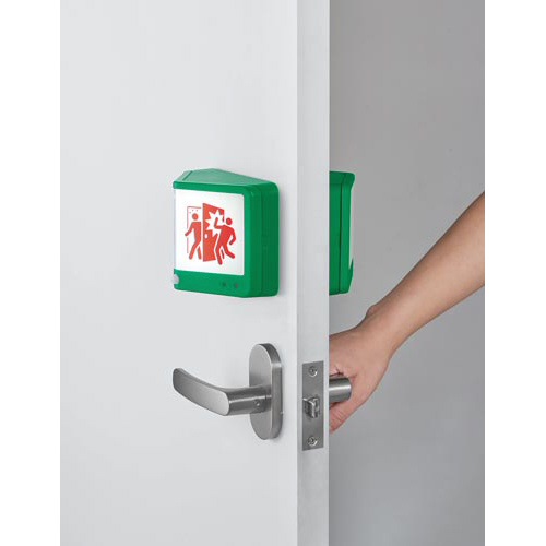 扉につけるお知らせライト(無線タイプ) 緑