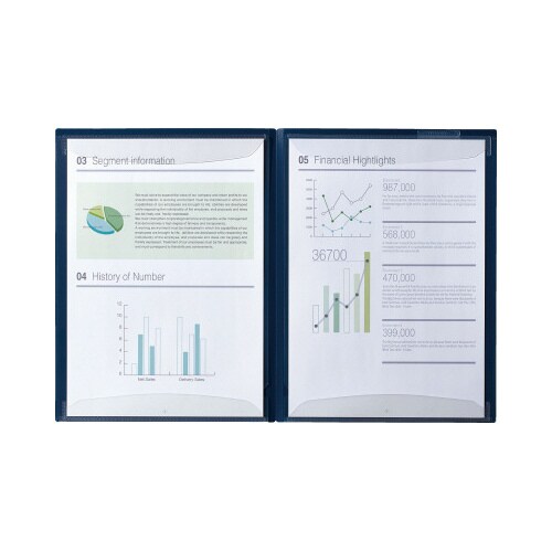 カキコホルダー2ポケット 透明×5