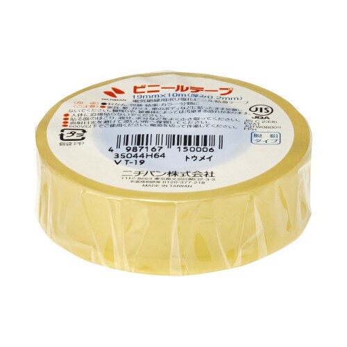 ビニールテープ 19mm×10m 透明