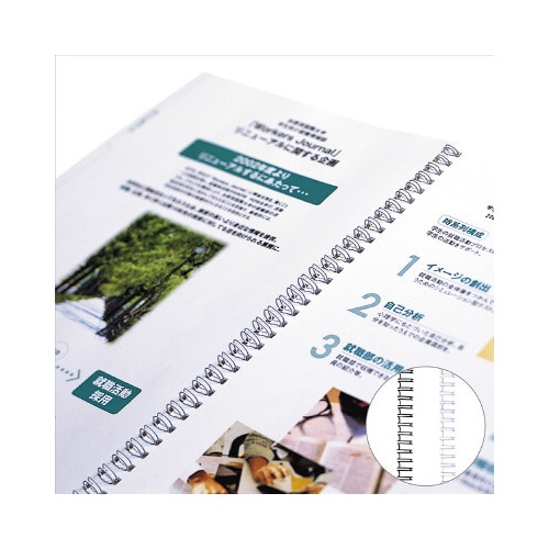 ダブルループリング 13mm 白 10本