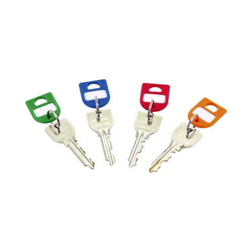 キーホルダー 青・赤・黄・緑 各2本入