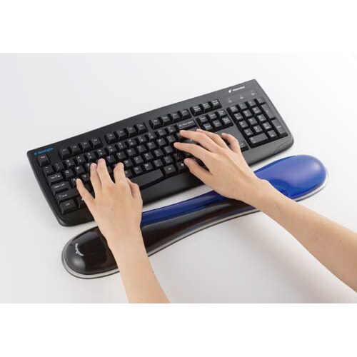 キーボード用リストレスト GEL Wave ブルー