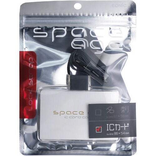 ネックストラップカードホルダー スペースエイジ