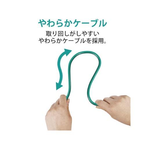 CAT6準拠やわらか 3m グリーン