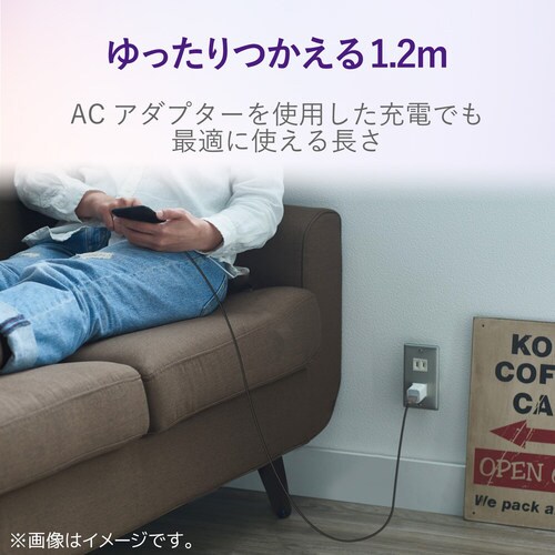 タイプC 1.2m ブラック