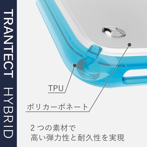 カバー 耐衝撃/高透明/ストラップホール付 クリア