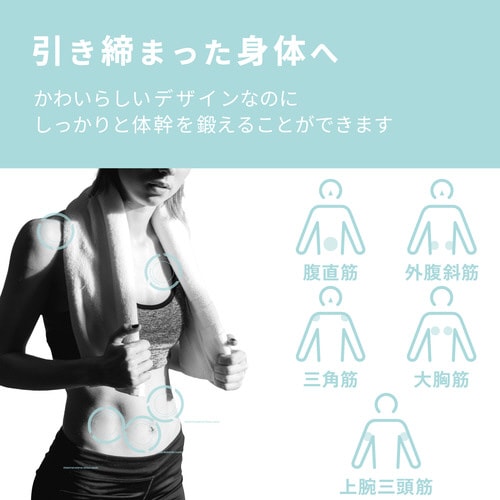 腹筋ローラー 幅広タイプ マット付き ライトブルー