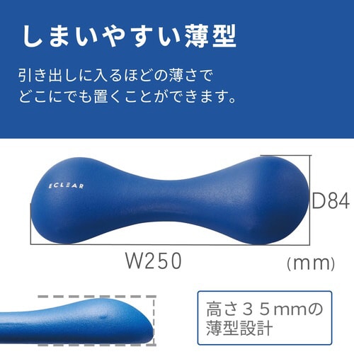 スリムダンベル 2kg ブルー