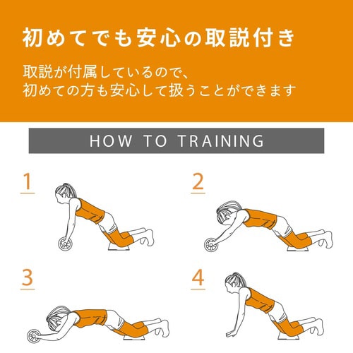 腹筋ローラー スタンダード マット付き 白箱