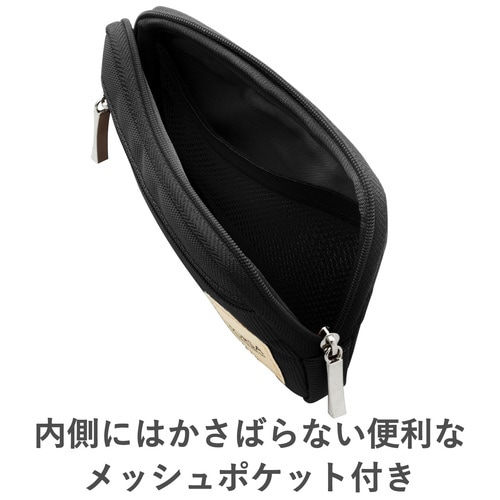 Sサイズ ガジェットポーチ 薄型/軽量 黒