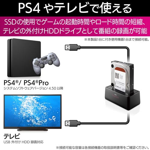 HDD/SSDスタンド USB3.2Gen2対応