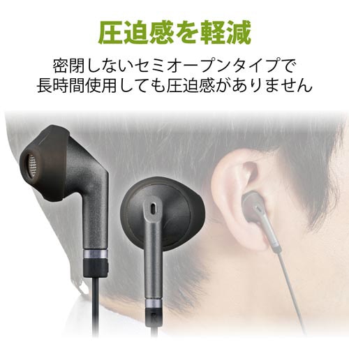 セミオープンイヤホン/FS10I/高耐久/ブラック