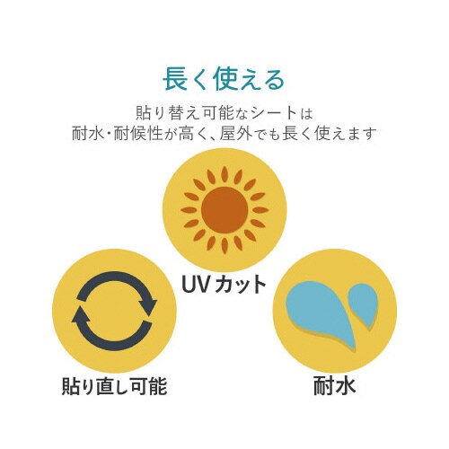 手作りステッカー 下地が透けない ハガキ 白 3枚