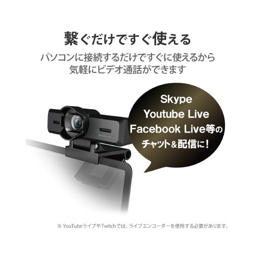 WEBカメラ 高精細ガラスレンズ 800万画素