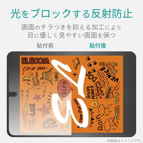 iPadmini2019フィルム 防指紋 反射防止