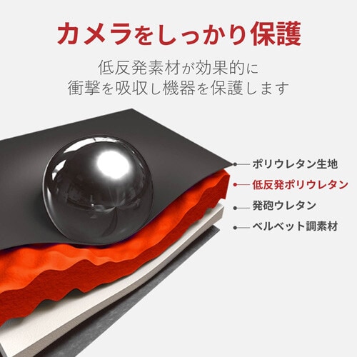 デジカメケース/ZEROSHOCK/M/レッド
