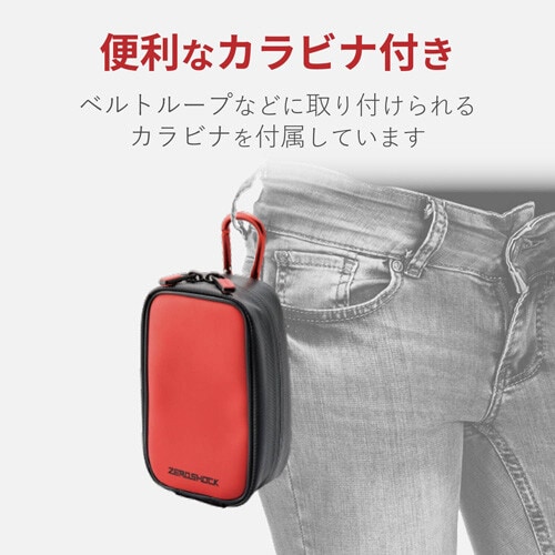デジカメケース/ZEROSHOCK/M/レッド