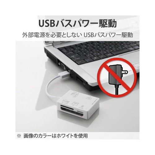 カードリーダ/SD+MS+CF+XD/ブラック