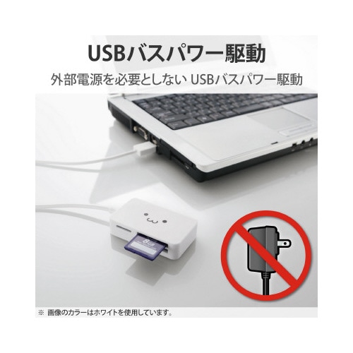 カードリーダ/SD+MS+CF対応/ブラック